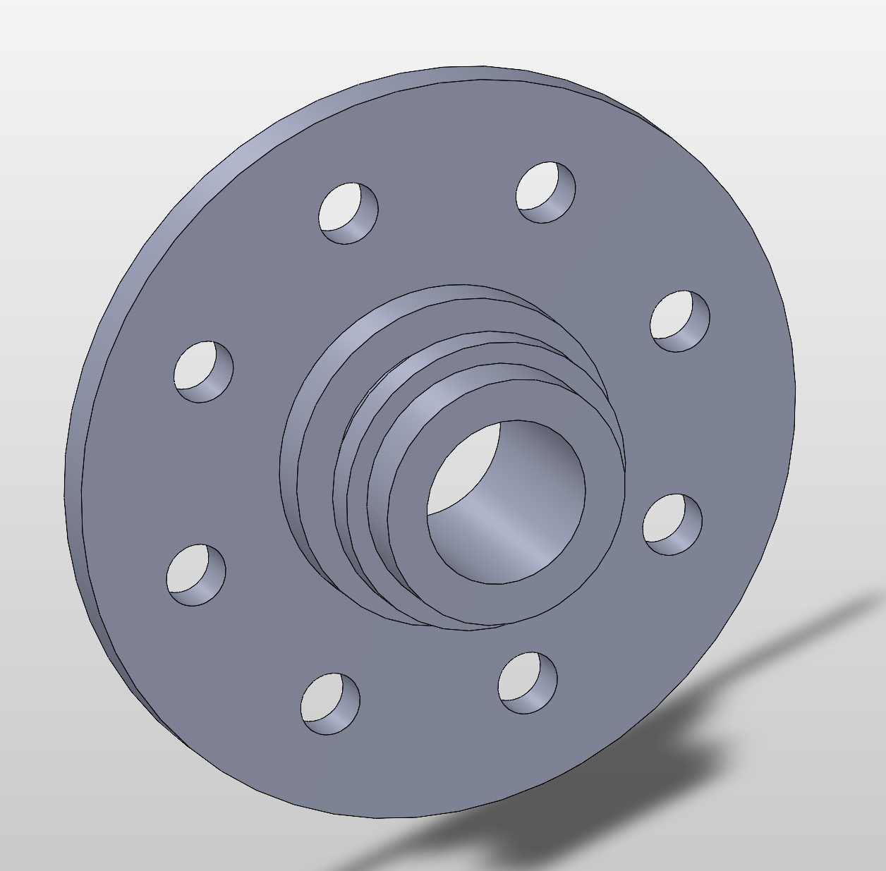 Flange CAD model